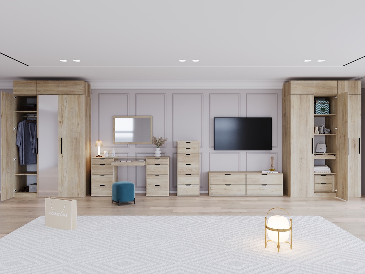 Тумба прикроватная Даллас ,серый  